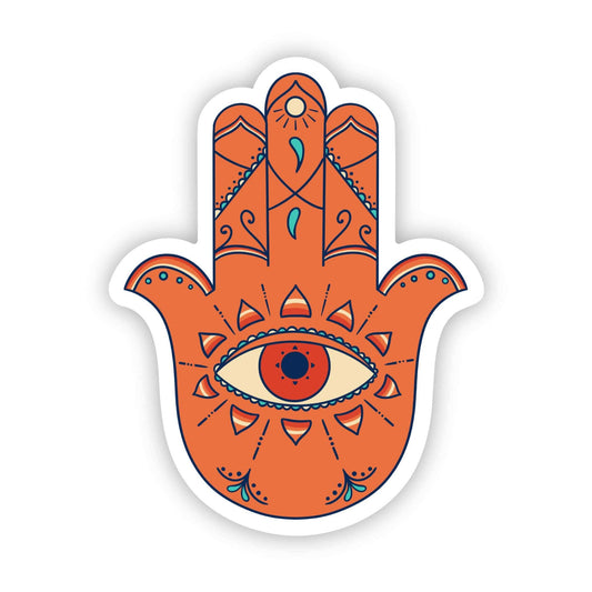 Protection Evil Eye With Hamsa Sticker