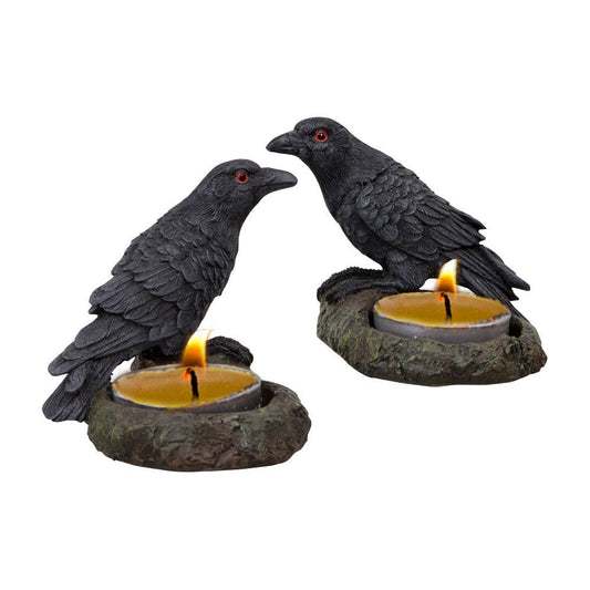 Raven T-Light Holder (Set of 2)