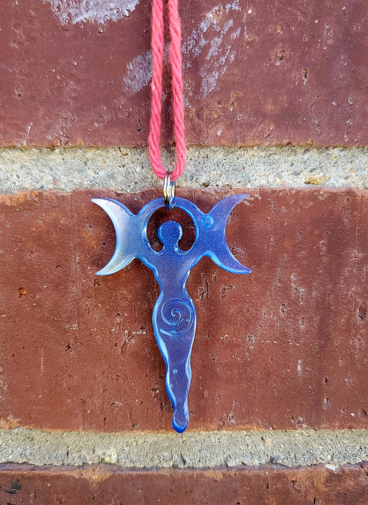 Triple Moon Goddess pendant