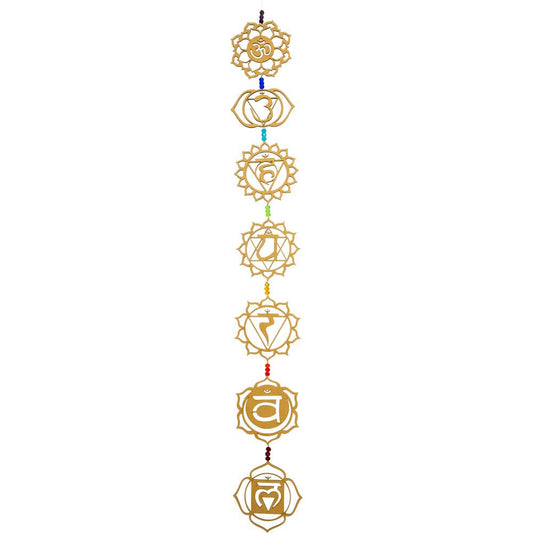 Wood Wall Hanging String - 7 Chakras (Each)