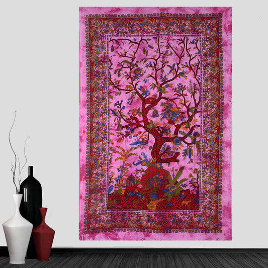 Tree Of Life Tapestry Wall Decor Beach Throw 80”X50”