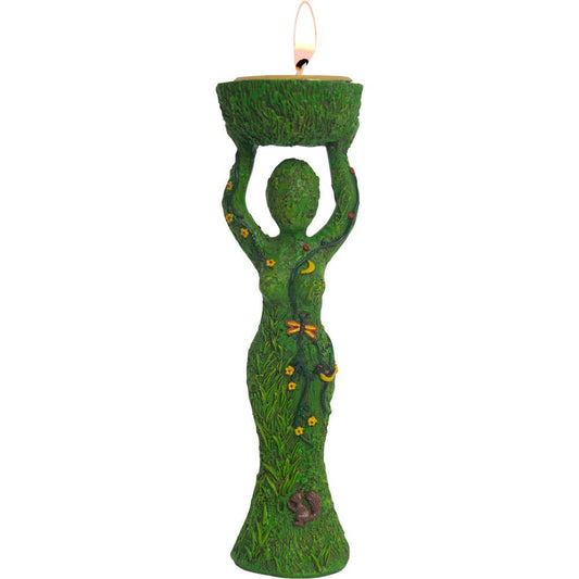 Polyresin T-Light Holder Nurturing Goddess (Each)