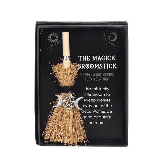 Triple Moon Mini Magick Halloween Broomstick