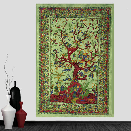 Tree Of Life Tapestry Wall Decor Beach Throw 80”X50”