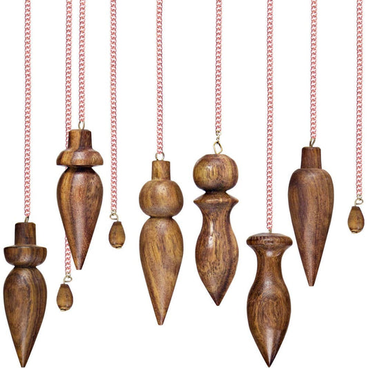 Wood Pendulum Assorted Shapes (Set of 6)