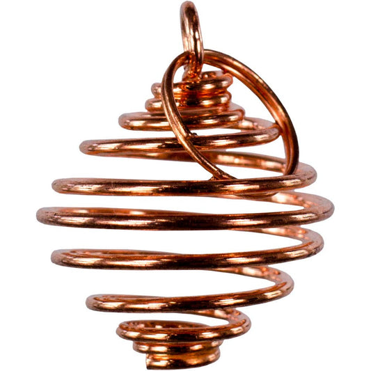 Small Tumbled Stone Cage Empty Copper (Pack of 6)